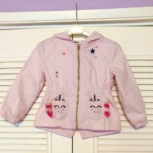 EPIC toddler girl pink unicorn hoodie jacket